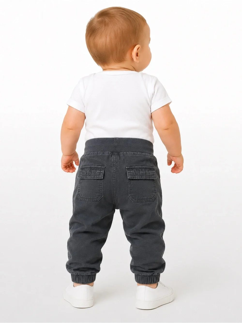 Old Navy Baby Jogger Pants Gray Pull On Cotton 3-6 Months
